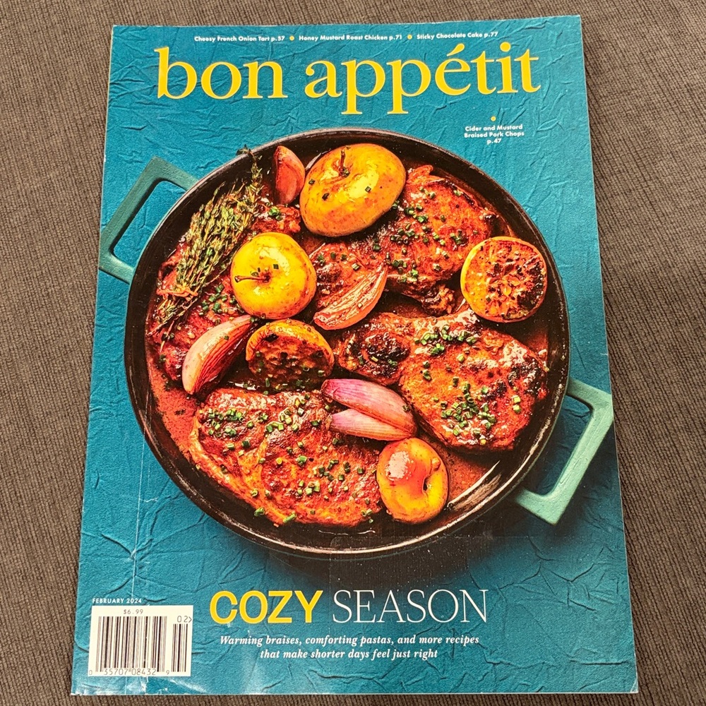 Bon Appetit Magazine - February 2024 - Cozy Season    home cooking food dining